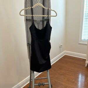 Zara mini silk black desss size small NWT